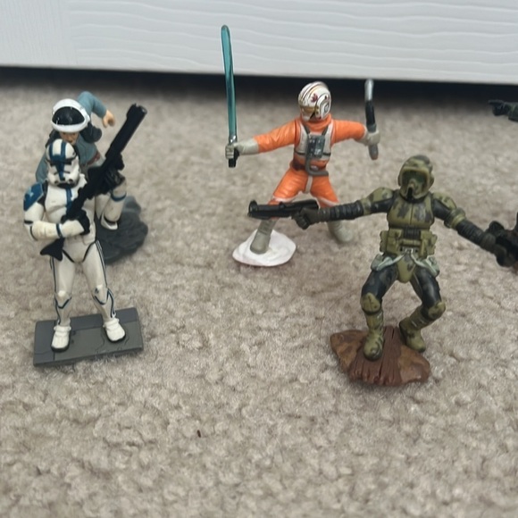 Star Wars Miniatures Figures Lot of 9 Action Figures Collection Toy - Picture 2 of 6